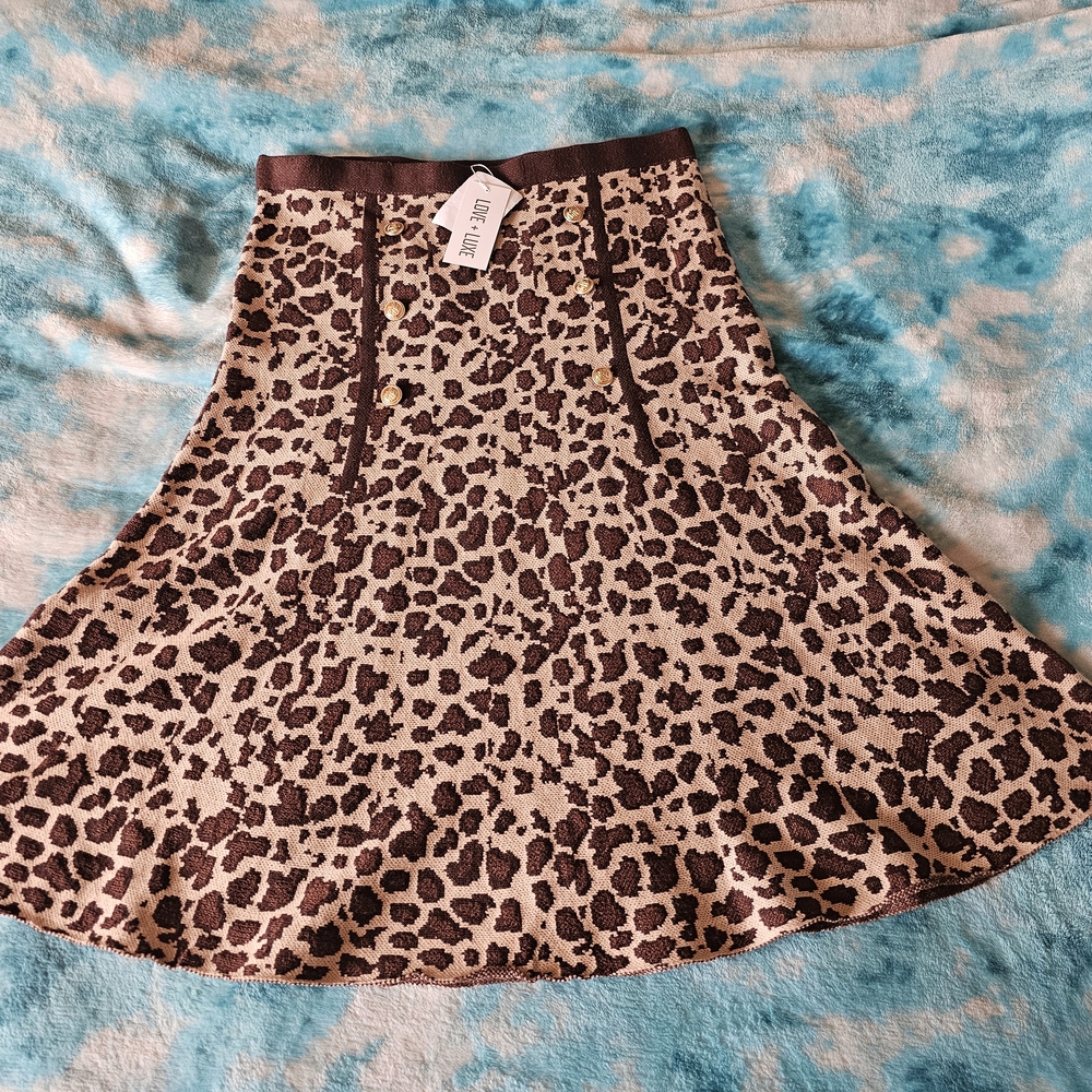 Leopard Print Skirt